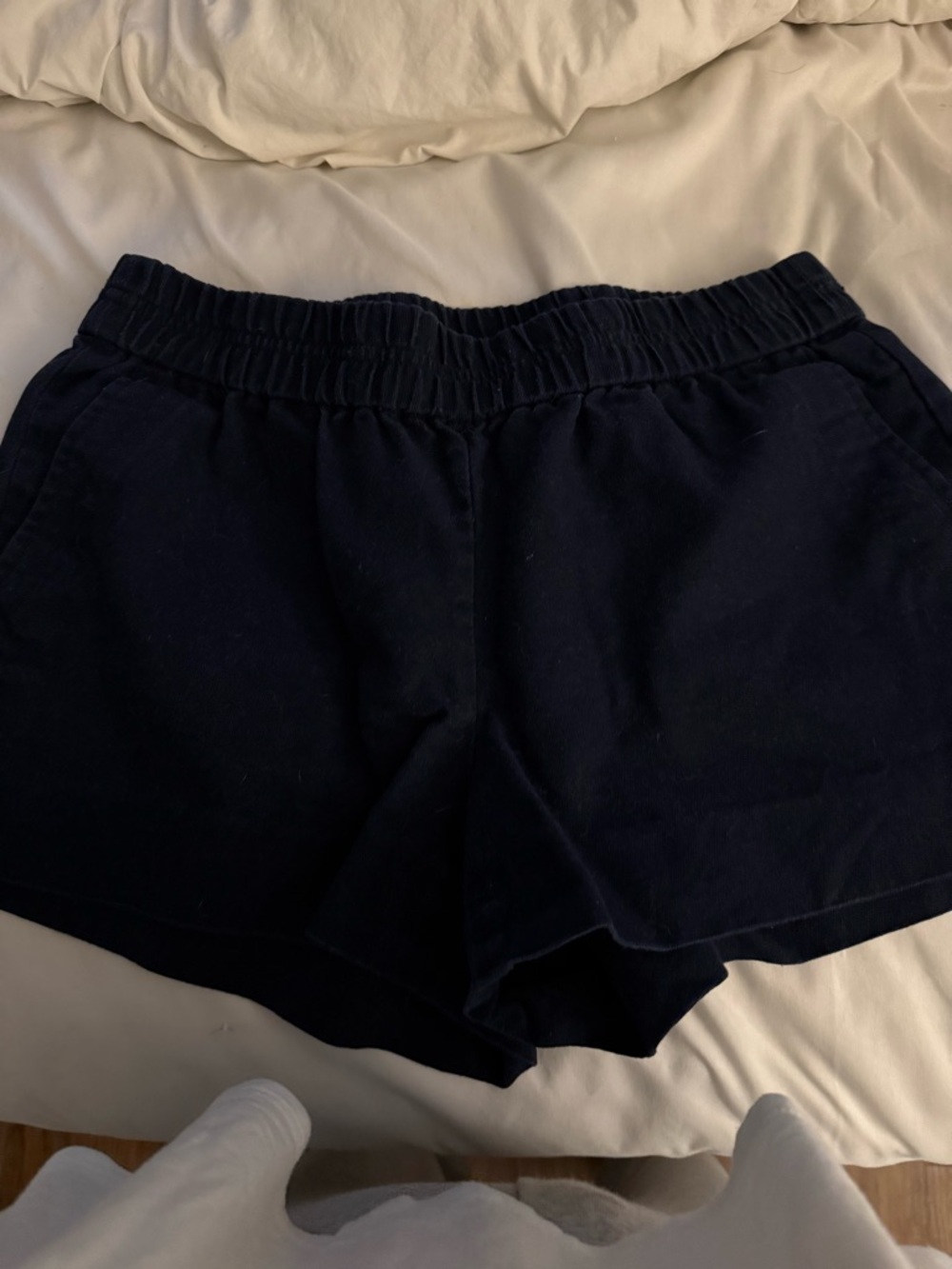 J. Crew Navy Elastic-Waist Athletic Shorts